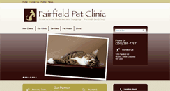 Desktop Screenshot of fairfieldpetclinic.com